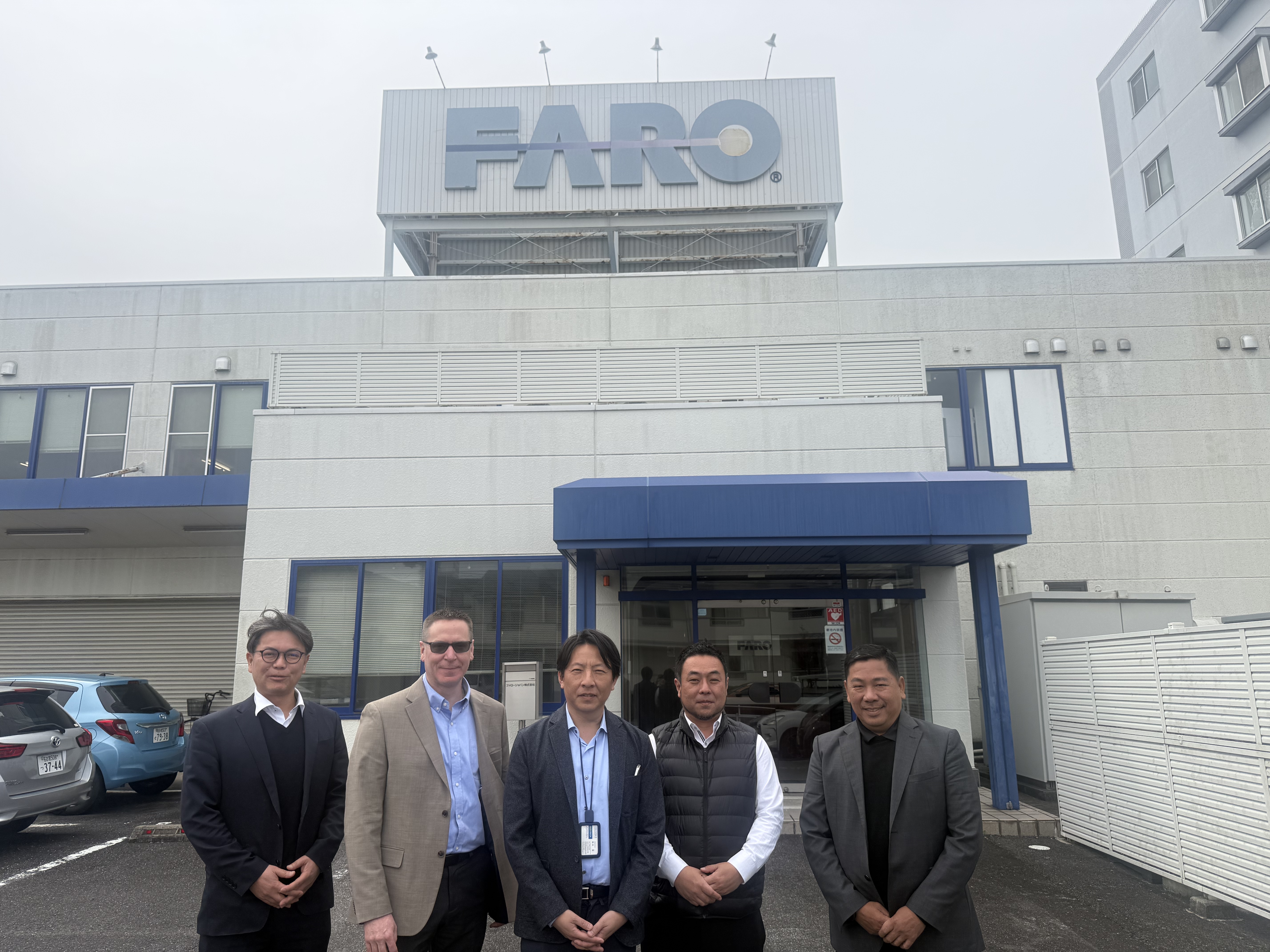 FARO AMETEK社訪問時の集合写真